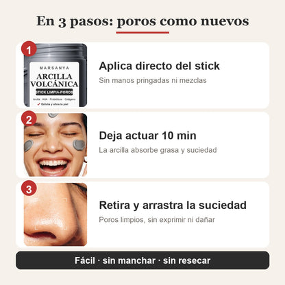 Stick Limpia-Poros de Arcilla Volcánica (40g)