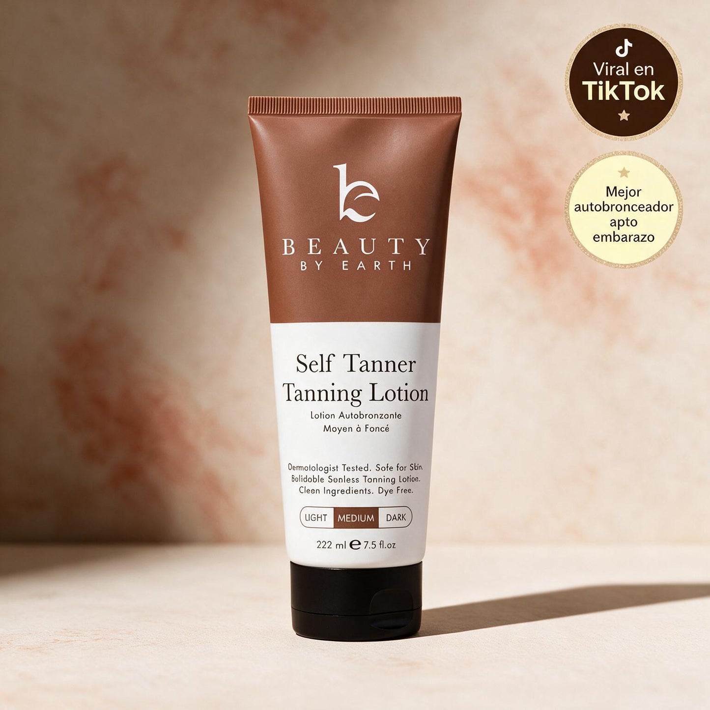 Beauty by Earth (belleza natural) · Autobronceador en Loción — «Bronceado sin Sol»