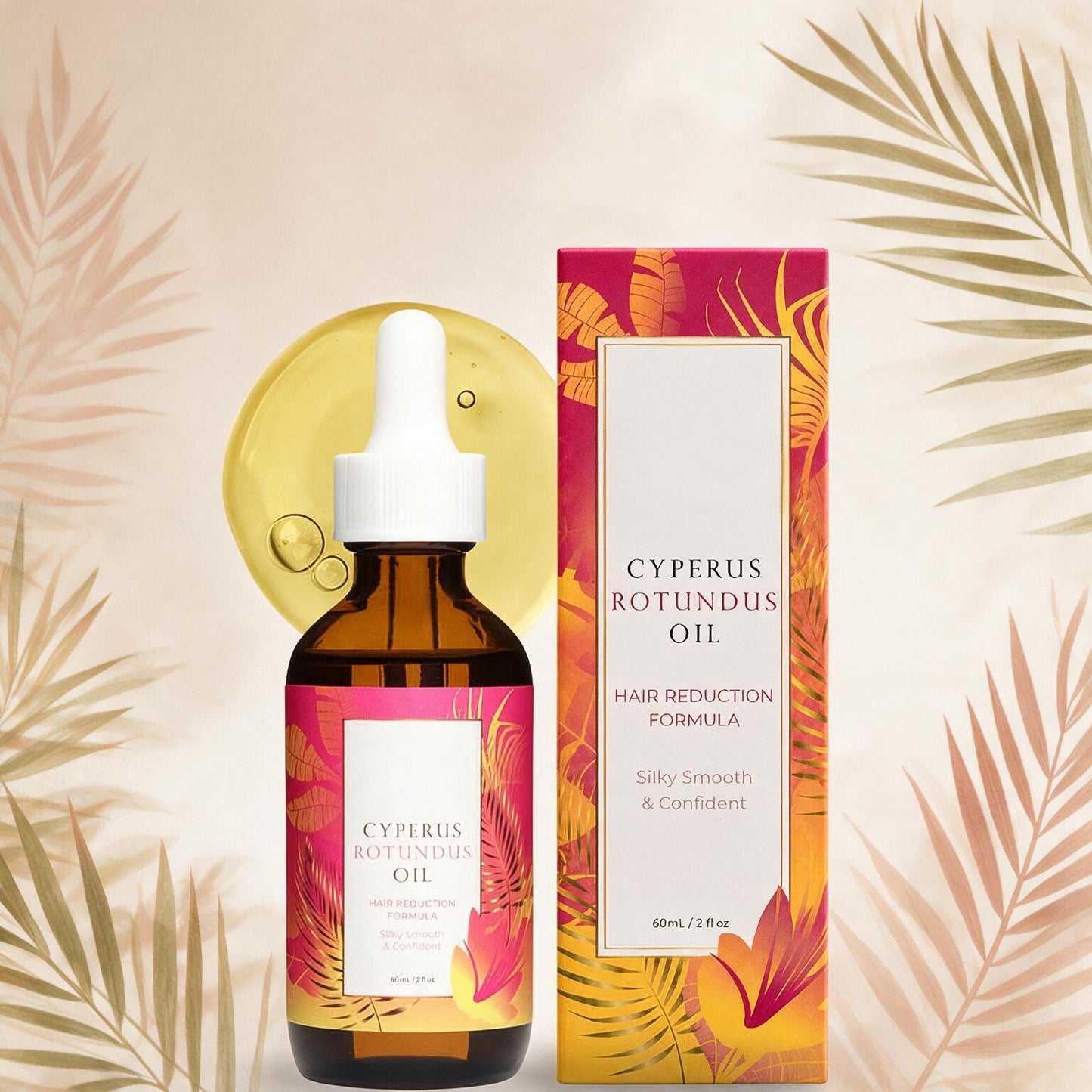Caramela Beauty — Aceite de Cyperus Rotundus · Reductor de Vello