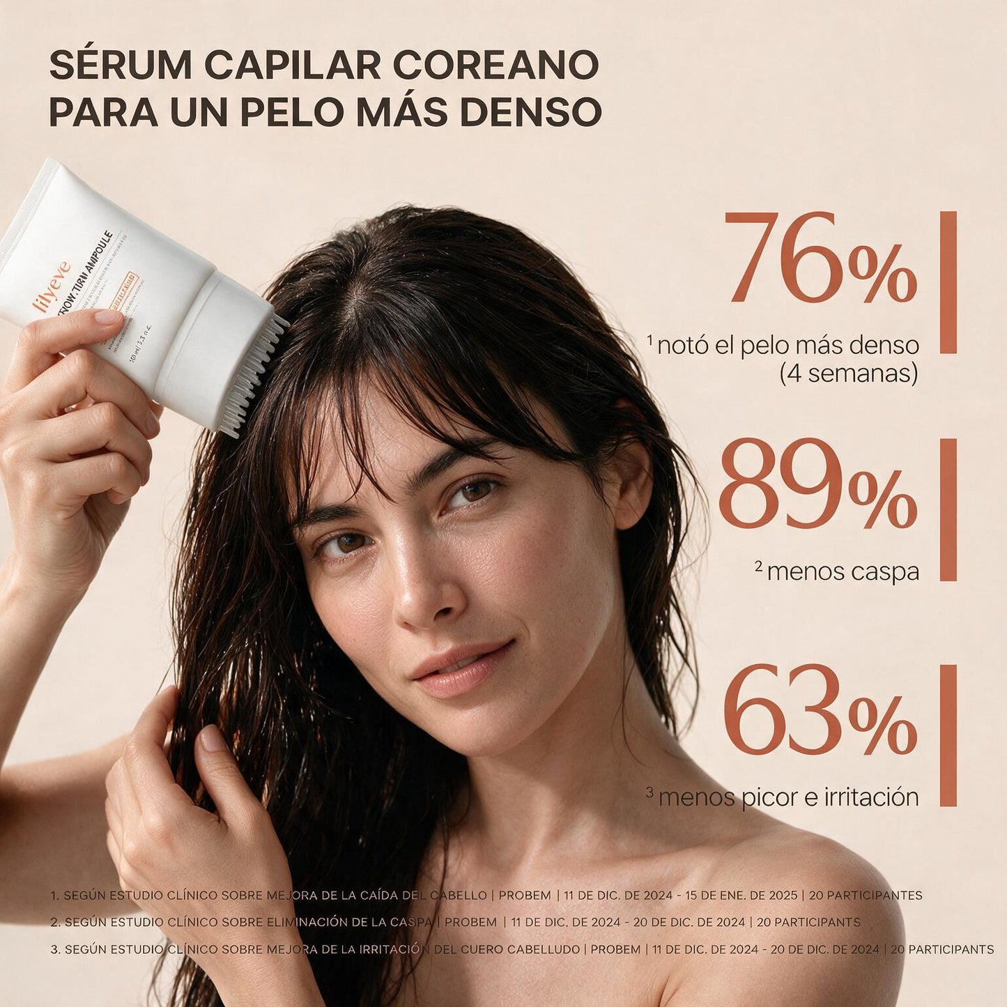 Lilyeve · Ampolla Capilar Coreana — «Gira & Densifica»