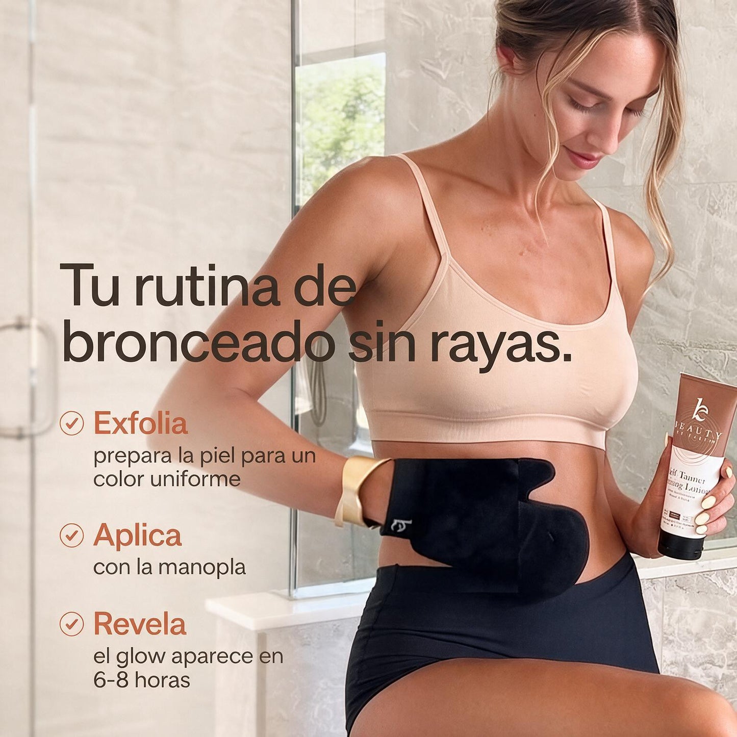 Beauty by Earth (belleza natural) · Autobronceador en Loción — «Bronceado sin Sol»